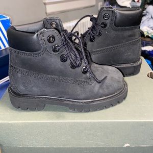 Black toddlers/petit timberland